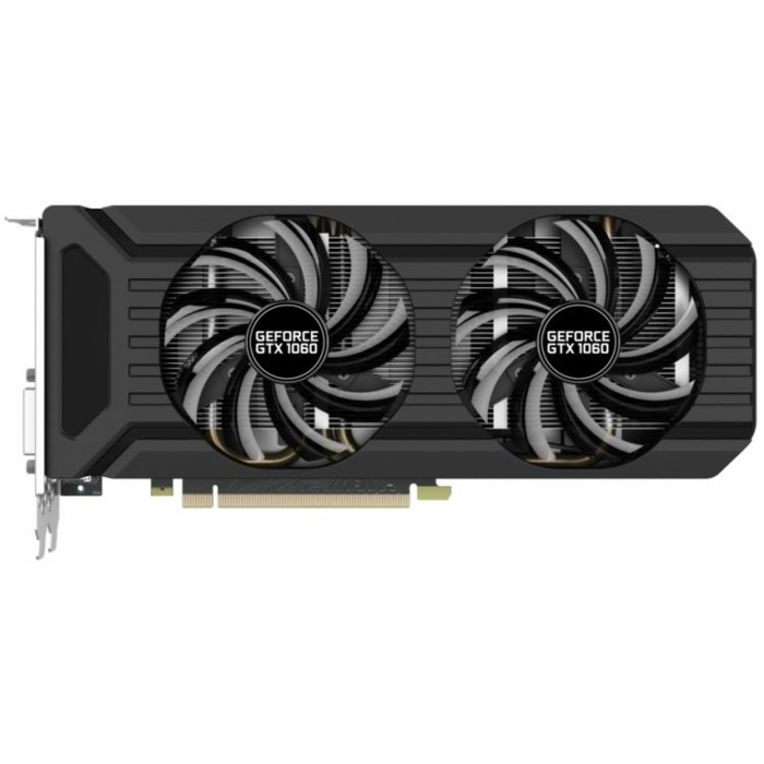 Видеокарта Palit GeForce GTX 1060 DUAL 6G,192bit,GDDR5,1506/8000,Bulk