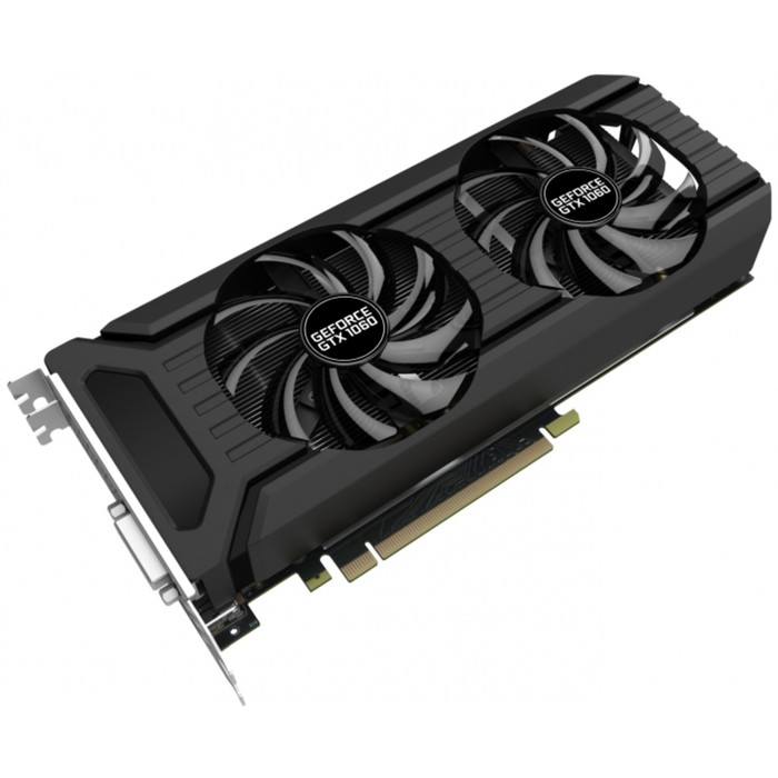 Видеокарта Palit GeForce GTX 1060 DUAL 6G,192bit,GDDR5,1506/8000,Bulk
