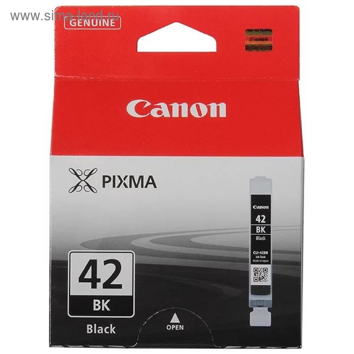 цена Картридж струйный Canon CLI-42BK 6384B001 черный для Canon PRO-100