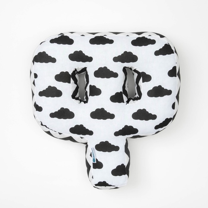 Мягкая буква подушка "Ф" 35х33 см, белый, 100% хлопок, холлофайбер