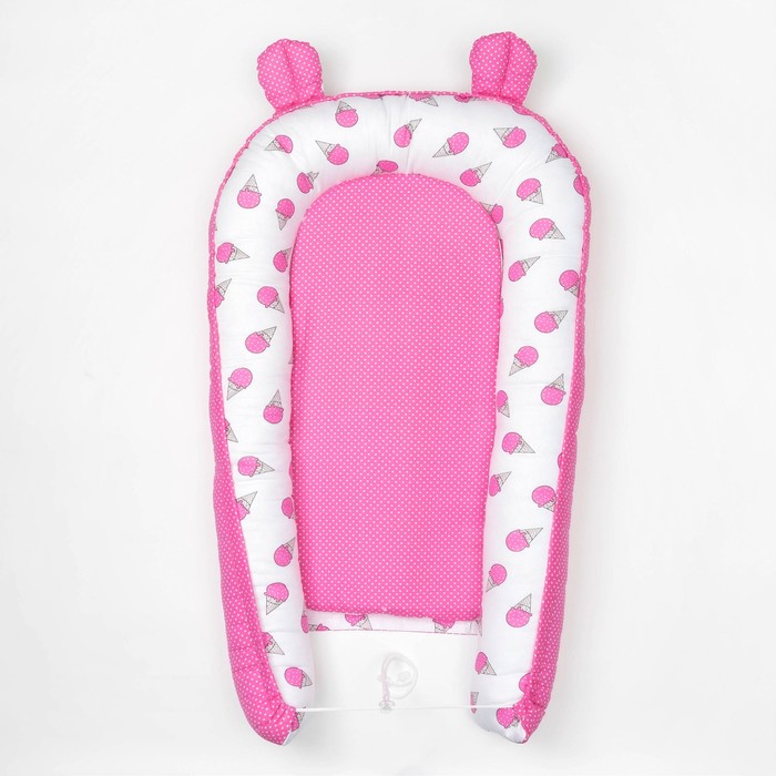 Бэби-гнёздышко, 60х90 см, розовый, 100% хлопок