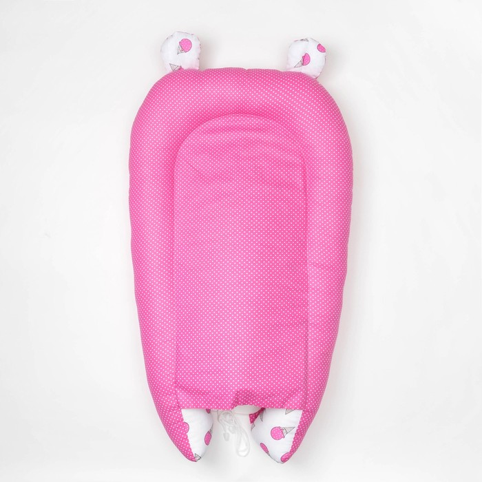 Бэби-гнёздышко, 60х90 см, розовый, 100% хлопок