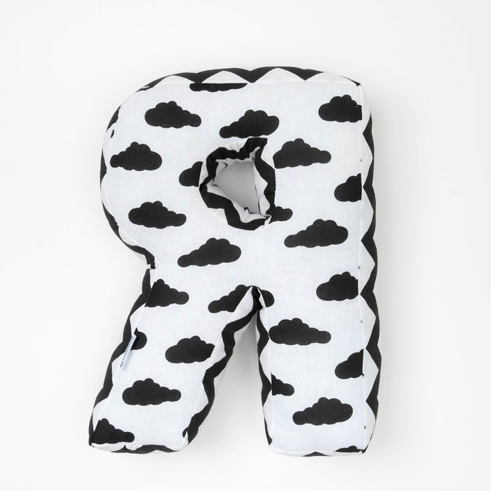 Мягкая буква подушка "Я" 35х26 см, белый, 100% хлопок, холлофайбер