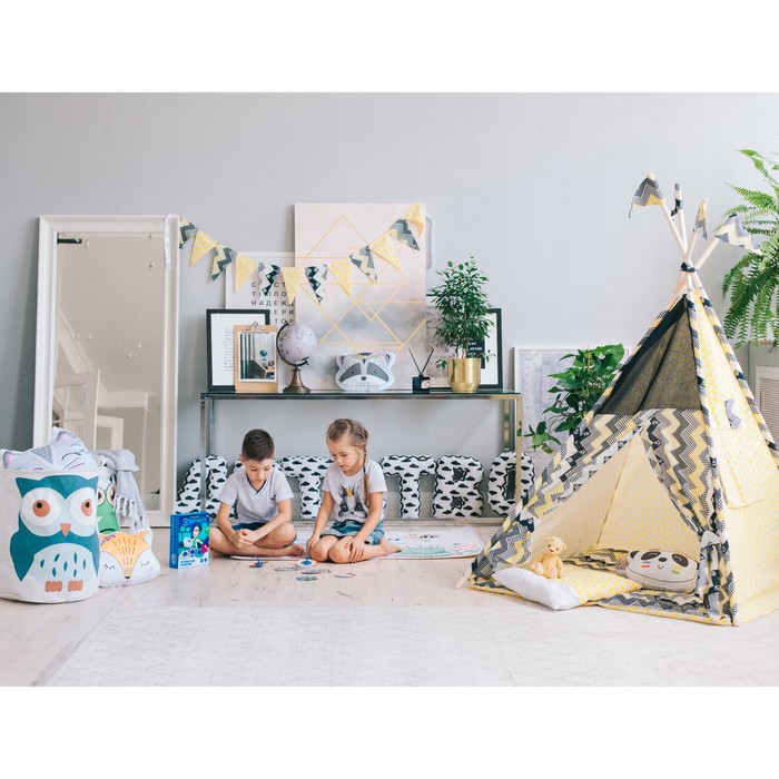 Мягкая буква подушка "В" 35х28 см, белый, 100% хлопок, холлофайбер