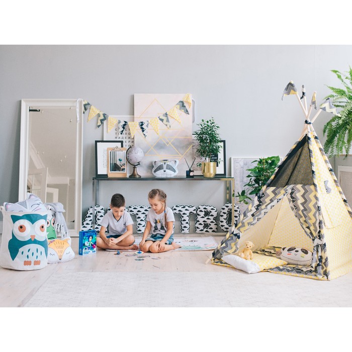 Мягкая буква подушка "О" 35х24 см, белый, 100% хлопок, холлофайбер