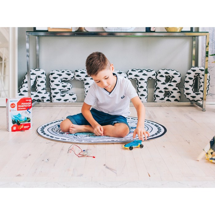 Мягкая буква подушка "О" 35х24 см, белый, 100% хлопок, холлофайбер