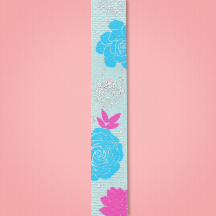 Лента декоративная репсовая «Цветочное великолепие», 1,5 см х 2 м