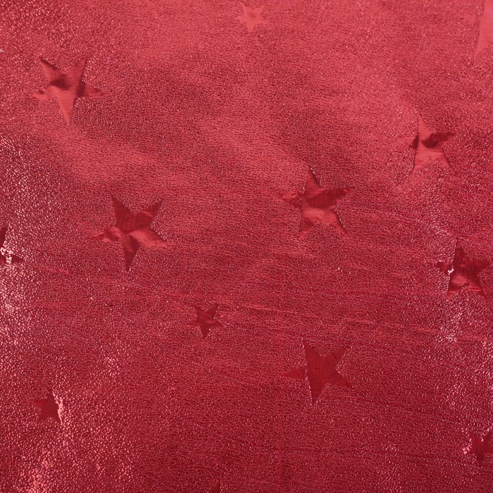 Плёнка металлизированная "Звезды", бордовый, 0,7 х 2 м