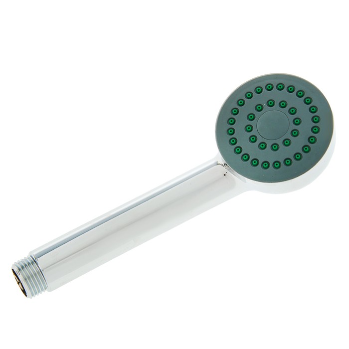 Душевая лейка LD-01-005, с темно-зеленой вставкой, 1 режим, пластик, цвет хром