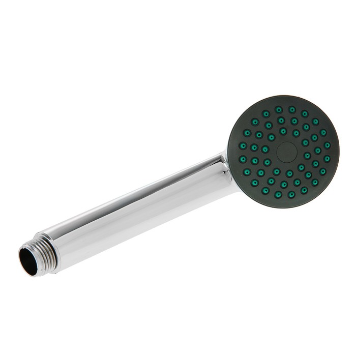 Душевая лейка LD-01-006, с серо-зеленой вставкой, 1 режим, пластик, цвет хром