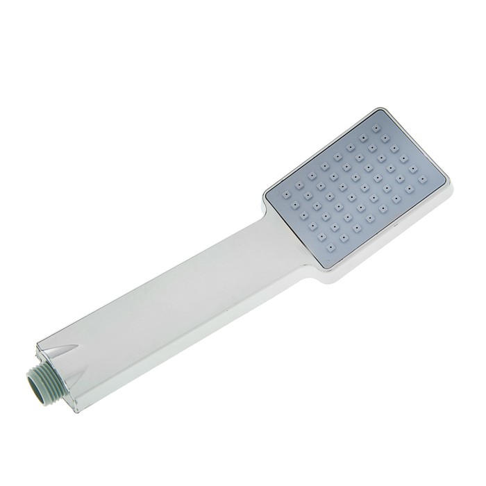 Душевая лейка LD-01-007, квадратная, 1 режим, пластик, цвет хром