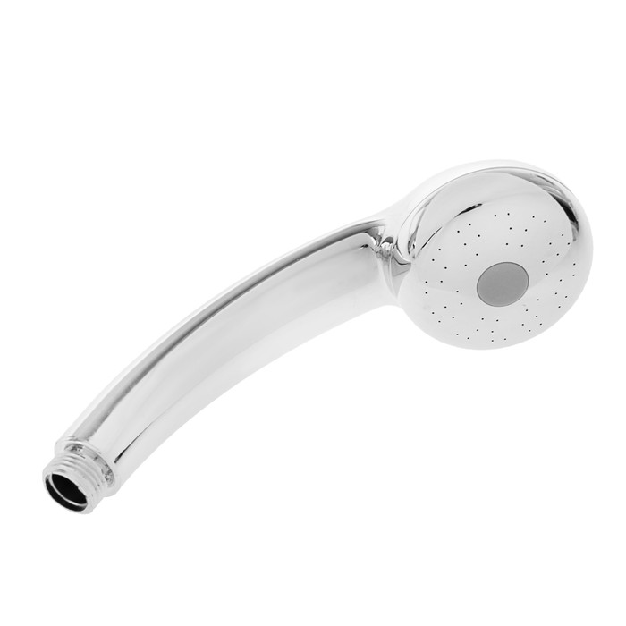 Душевая лейка LD-01-008, без цветных вставок, 1 режим, пластик, цвет хром