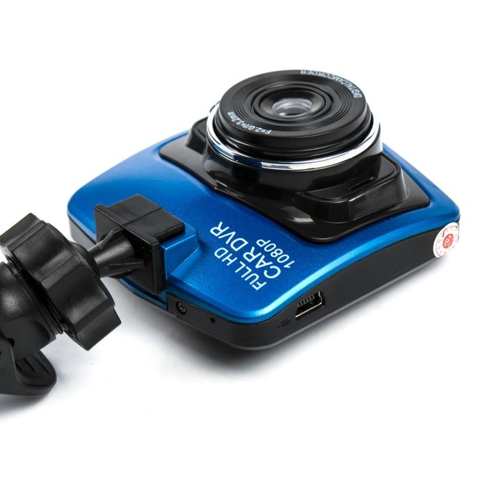 Видеорегистратор автомобильный 2.3" TFT, обзор 170°, HD 1080P, синий