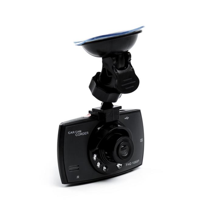 Видеорегистратор автомобильный 2.4" TFT, обзор 90/120°, черный