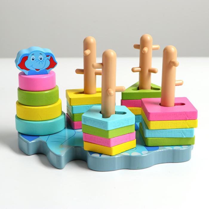 Пирамидка логическая "Слоник"