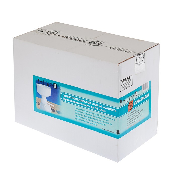 Электросепаратор бытовой «Салют», 50 л/ч, 12000 об/мин, 80 Вт, емкость 5.5 л