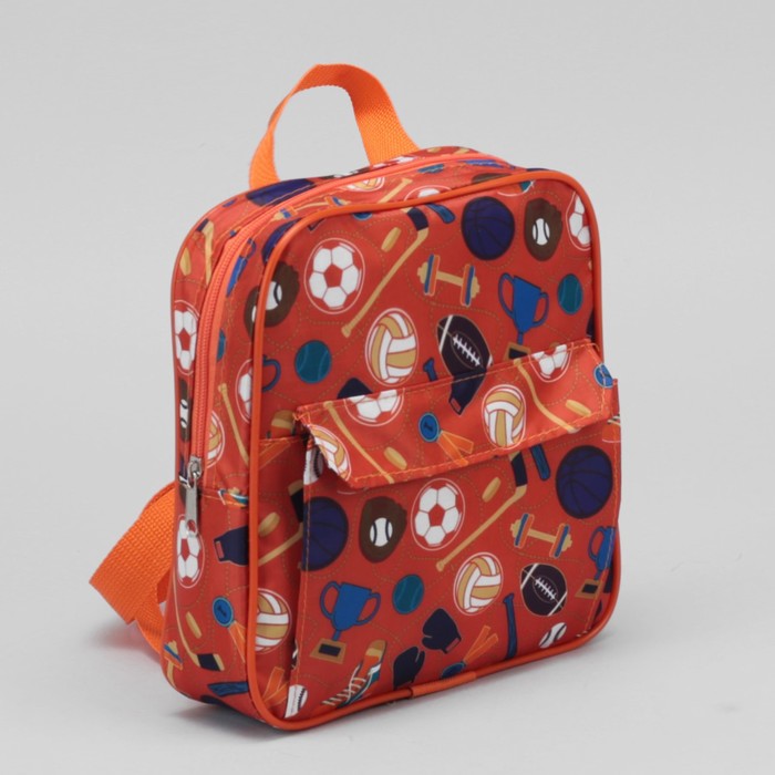 4920 Д Рюкзак детский, 22*6*23, 1 отд на молнии, н/карман, оранжевые кеды