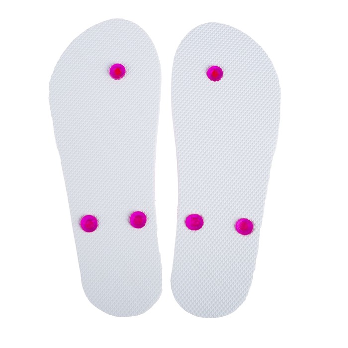 Сланцы женские HOLOGRAM Tesla арт. СЖГ-300БР, цвет белый/розовый, размер 36