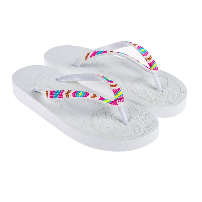 Сланцы женские RAINBOW Dreamcatcher арт. СЖРБЛовец/БЛ, цвет белый, размер 38