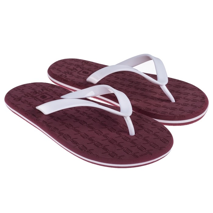 Сланцы мужские WIRE арт. СМКП/ККБ, цвет красно-коричневый/белый, размер 45