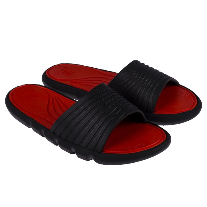 Сланцы арт. EVAlution-W/2-BС, цвет чёрный/красно-оранжевый, размер 41