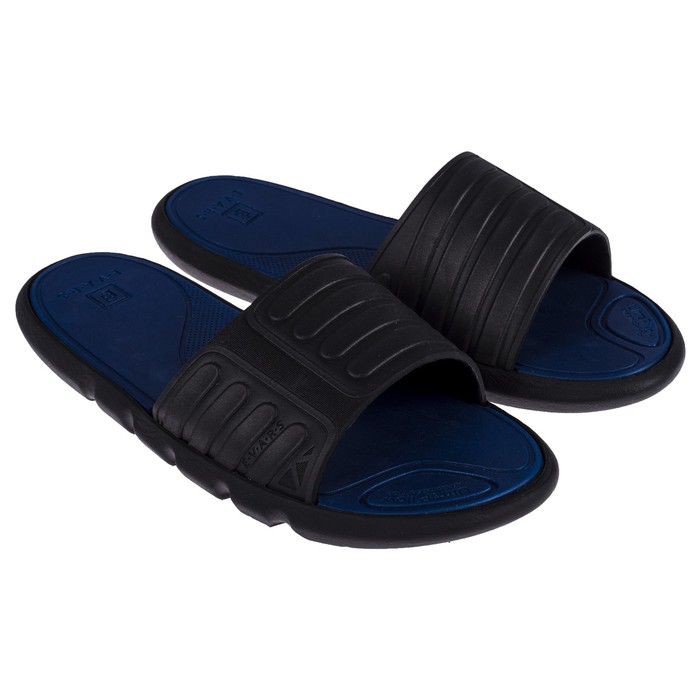 Сланцы мужские арт. EVAlution-M/2-BDB, цвет чёрный/синий, размер 45