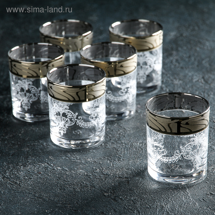 фото Набор стаканов для виски 270 мл "мускат", 6 шт гусь-хрустальный стекольный завод