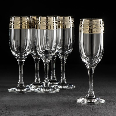 Набор бокалов для шампанского «Версаче», 190 мл, 6 шт