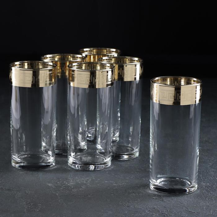 Набор стаканов для сока 290 мл "Версаче Голд", 6 шт