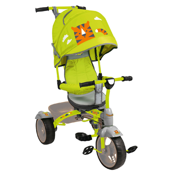 Велосипед трехколесный Nika ВД4, колеса EVA 10"/8", цвет лимонный с тигренком