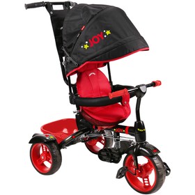 

Велосипед трёхколёсный Nika ВД4, колёса EVA 10"/8", цвет чёрный/красный