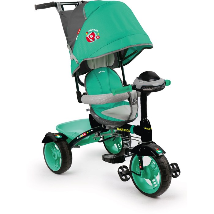 Велосипед трехколесный Nika ВД4М, колеса EVA 10"/8", цвет изумрудный