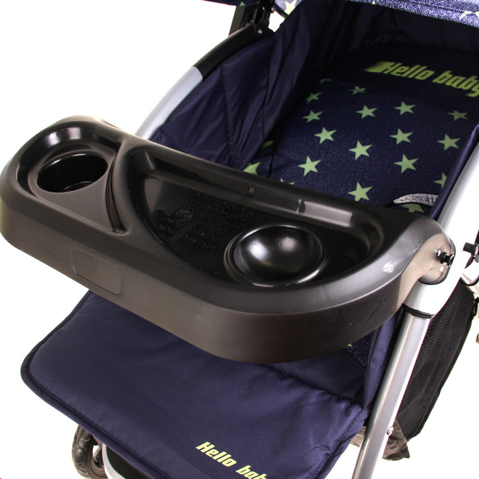 Коляска прогулочная с перекидной ручкой, цвет жёлтые звёзды УЦЕНКА