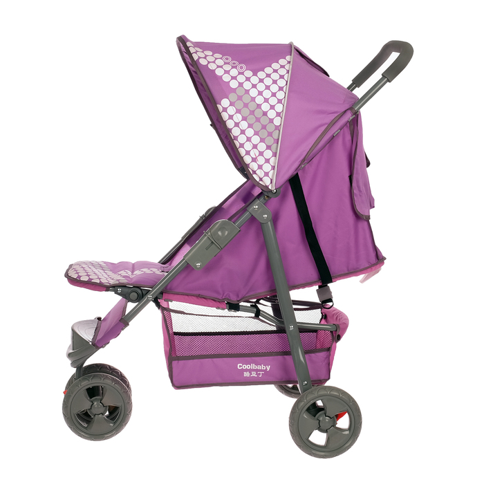 Коляска прогулочная трёхколёсная, цвет сиреневый УЦЕНКА