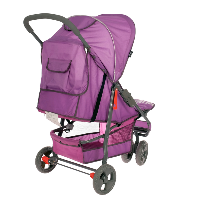 Коляска прогулочная трёхколёсная, цвет сиреневый УЦЕНКА