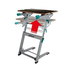 

Верстак Wolfcraft Master 6908000, с регулируемой высотой 780-950 мм, стол 680х390 мм