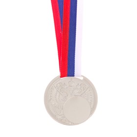 Медаль «Герб», под нанесение, серебро, d=5 см Ош