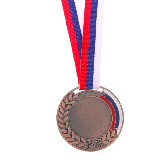 Медаль «Лавры», под нанесение, триколор, бронза, d=5 см