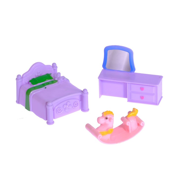 Дом для кукол "Большая семья" с мебелью и аксессуарами, световые и звуковые эффекты