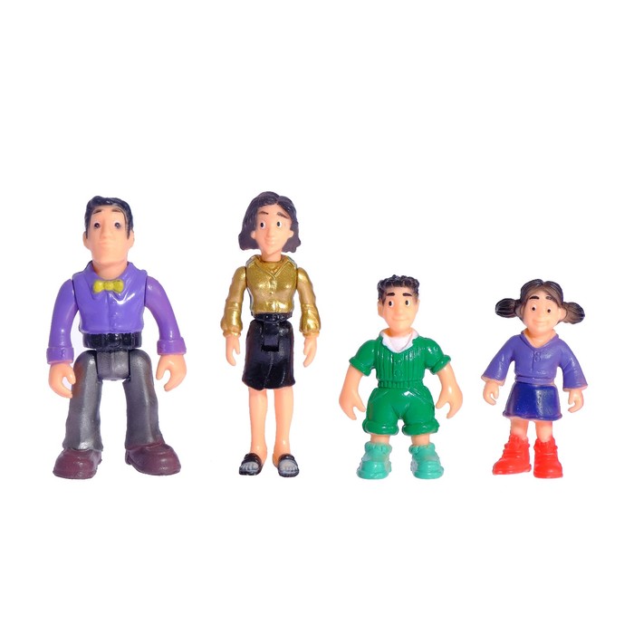 Дом для кукол "Большая семья" с мебелью и аксессуарами, световые и звуковые эффекты