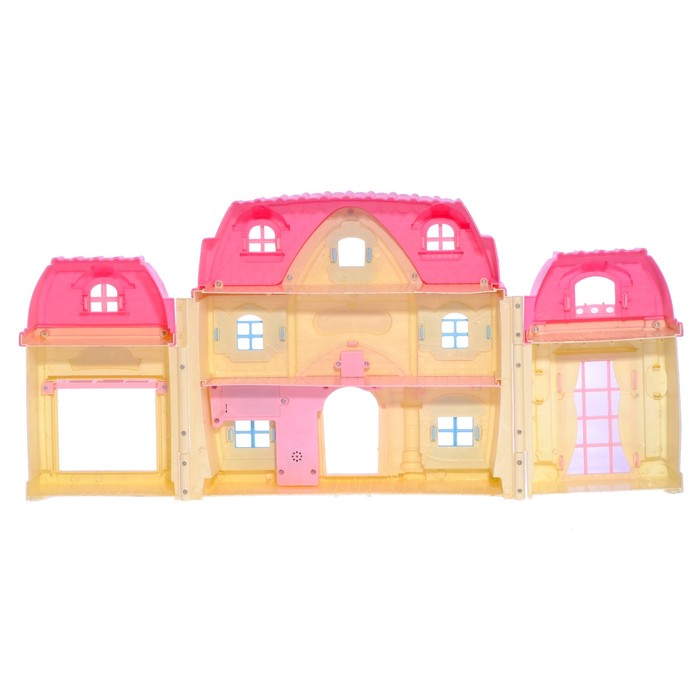 Дом для кукол "Большая семья" с мебелью и аксессуарами, световые и звуковые эффекты