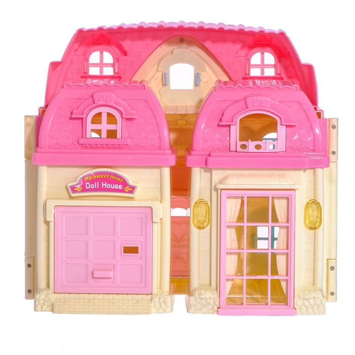 Дом для кукол "Большая семья" с мебелью и аксессуарами, световые и звуковые эффекты