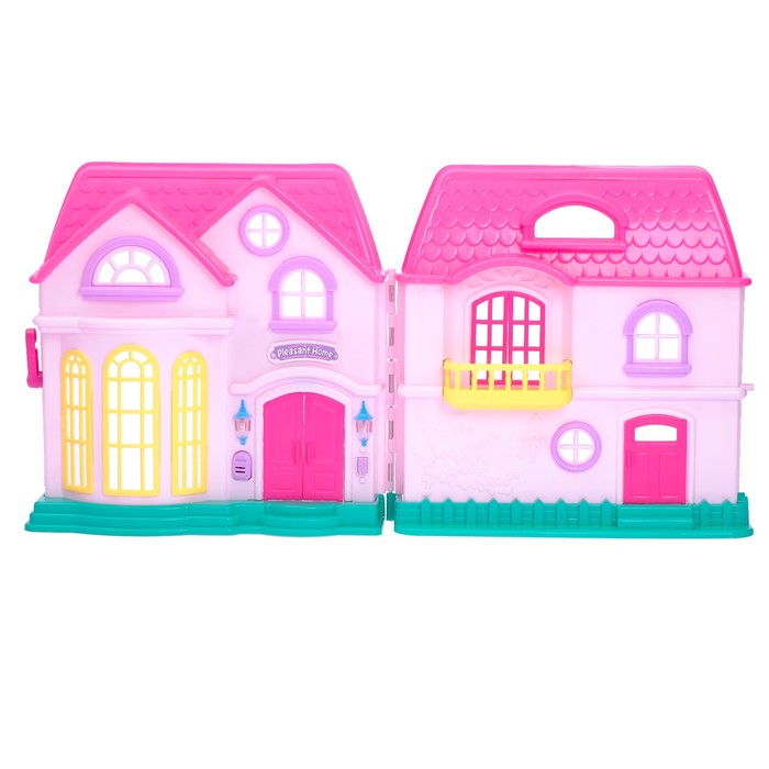 Загородная вилла для кукол с мебелью и аксессуарами, световые и звуковые эффекты