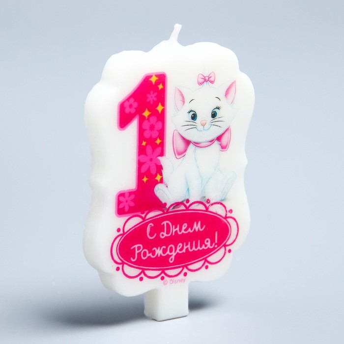 Свеча в торт Дисней 1 "С Днем Рождения", Коты аристократы