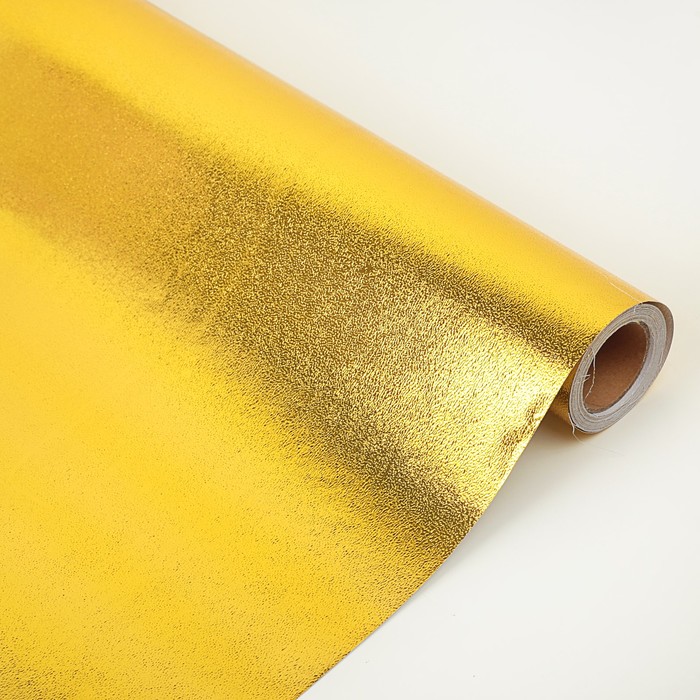 Бумага-пленка перламутровая 0,5 х 10 м золотой