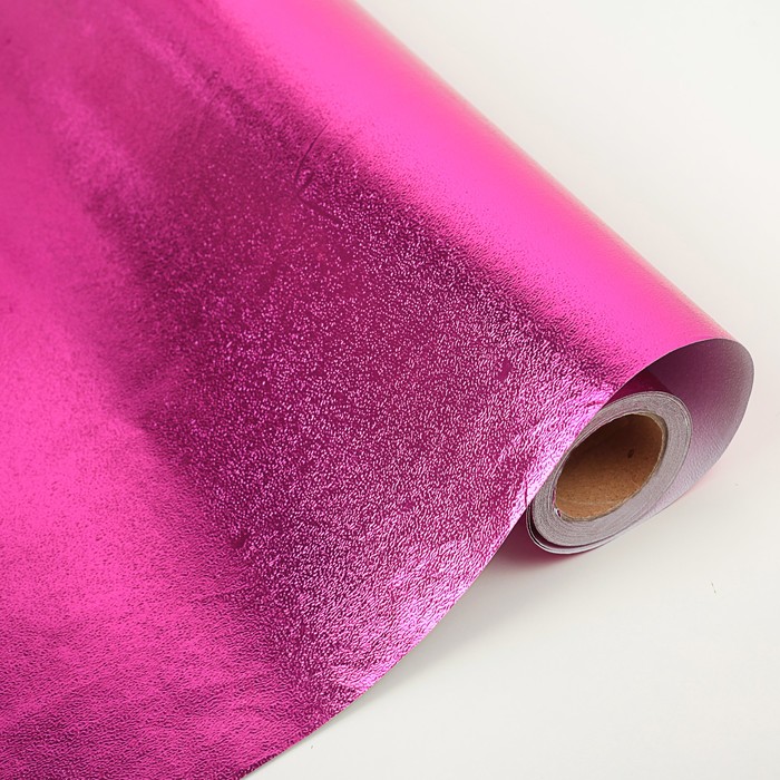 Бумага-пленка перламутровая 0,5 х 10 м фуксия