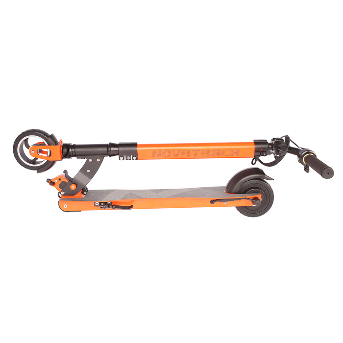 Электросамокат Novatrack колеса 140мм, P 12V150W, 25 км/ч, max 100кг, цвет оранжевый