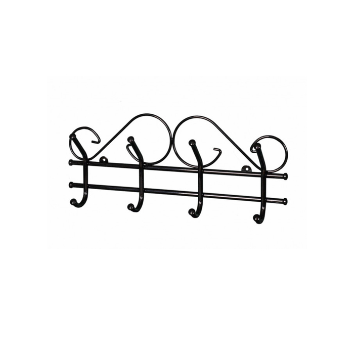 Вешалка настенная "Ажур 4", цвет чёрный