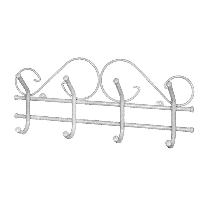 Вешалка настенная "Ажур 4", цвет белый