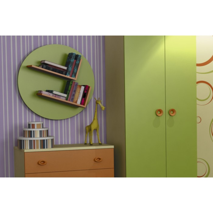 Полка "Фруттис", ЛДСП, цвет салатовый